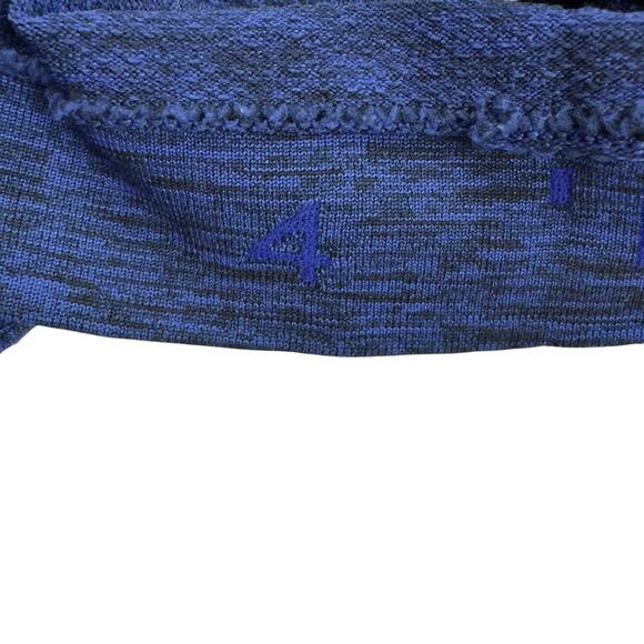 Lululemon Swiftly Tech Long Sleeve Crew Black Sapphire Blue Women's Size 4 - Picture 7 of 7